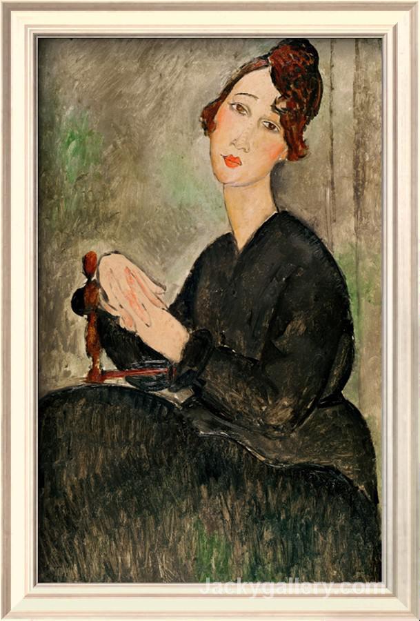 Portrait of Dedie Hayden by Amedeo Modigliani paintings reproduction